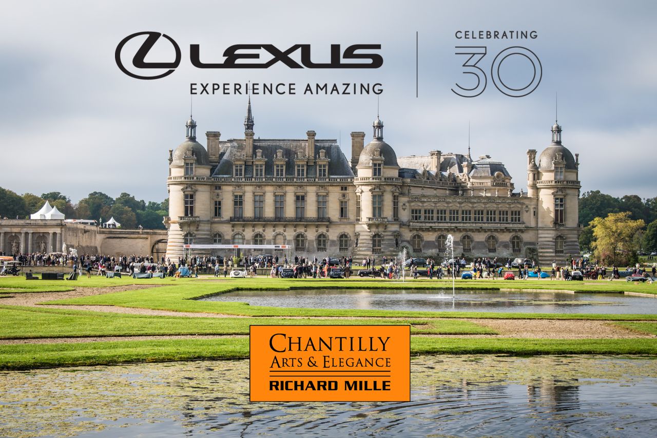 Lexus oslávi 30. výročie svojho vzniku na prehliadke Chantilly Arts & Elegance Richard Mille 2019