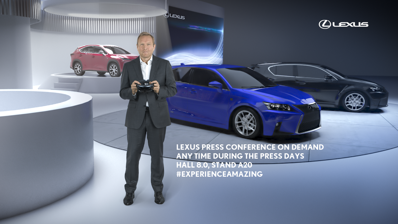 LEXUS VE FRANKFURTU UKÁŽE NOVÝ STYL TISKOVÉ KONFERENCE VE VIRTUÁLNÍ REALITĚ